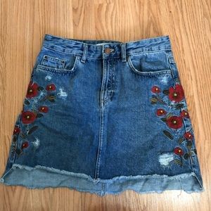 Zara denim skirt